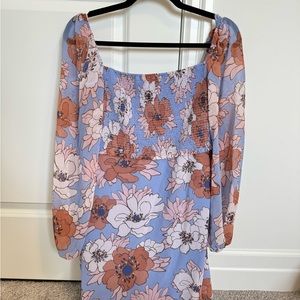ARITZIA TEMPEST DRESS PURPLE FLORAL - SZ 12
